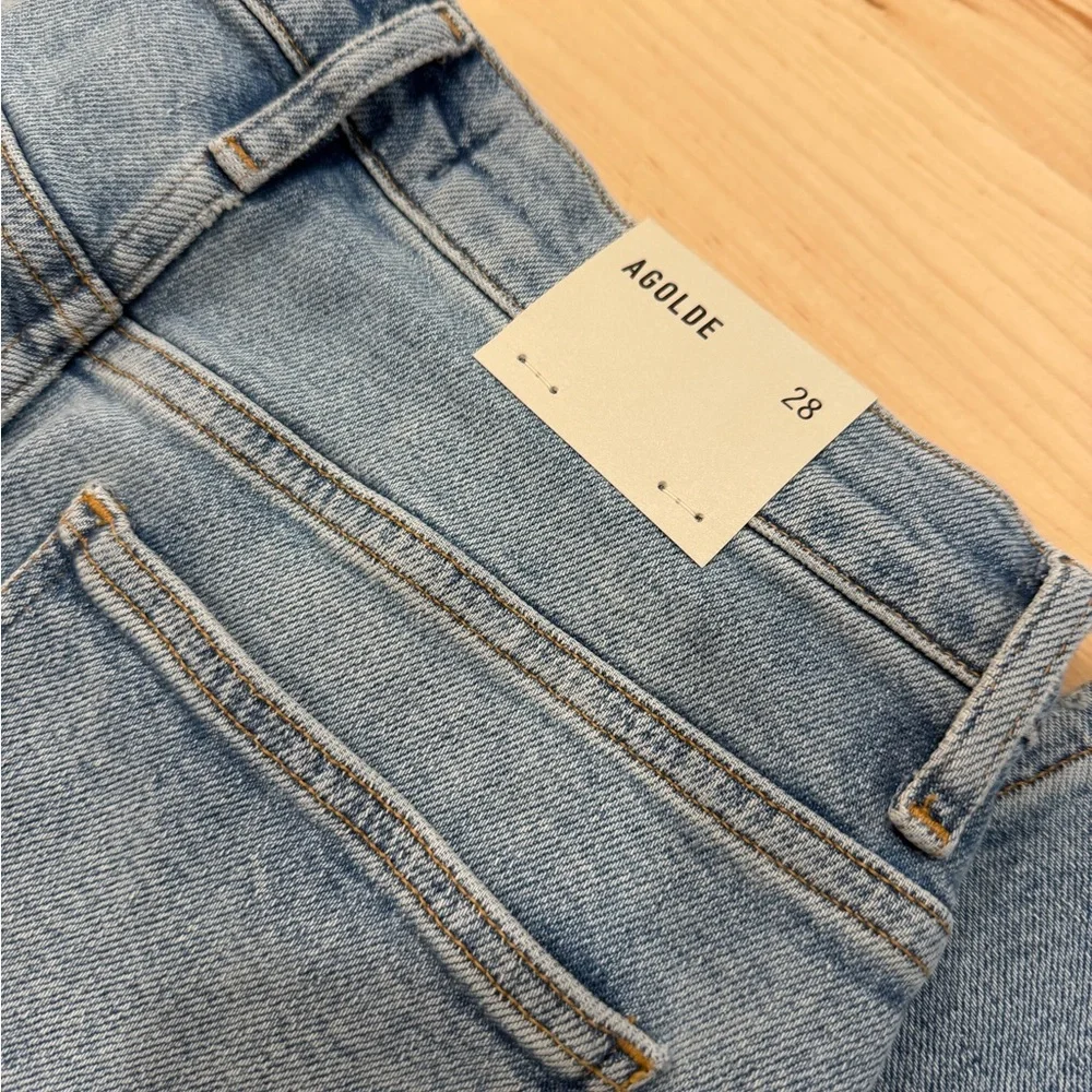 Agolde Light Blue Skinny Jeans - Faded Wash - Pinch Waste Ultra High Rise